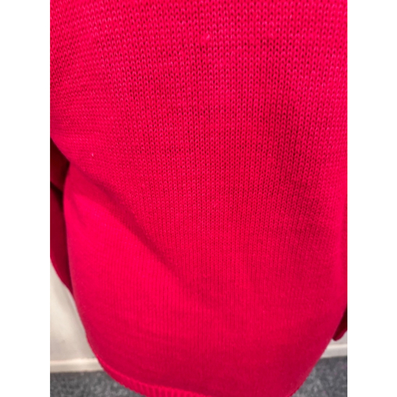 Victoria Harbour Red Beaded Sequin Sweater Large - Picture 11 of 16